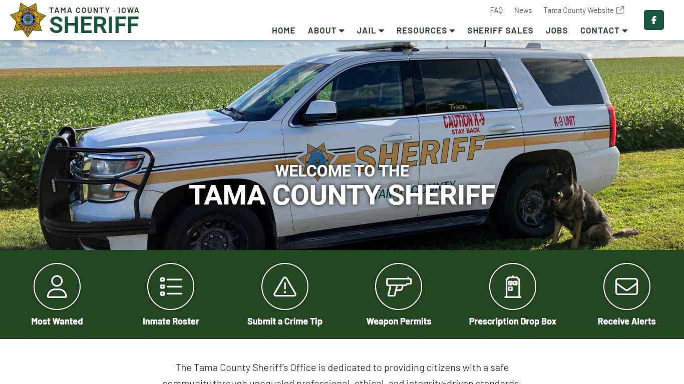 Sheriff - Tama County, Iowa